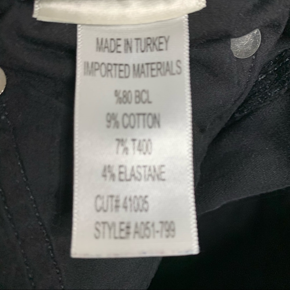 Agolde super high rise black skinny jeans size 31 - Picture 4 of 6